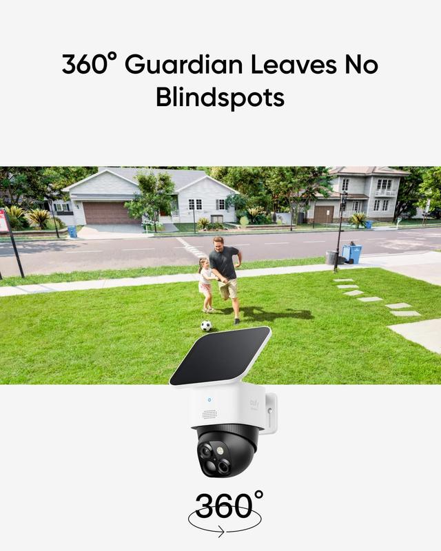 Câmera de Segurança Sem Fio Eufy SoloCam S340 Solar - Câmera de